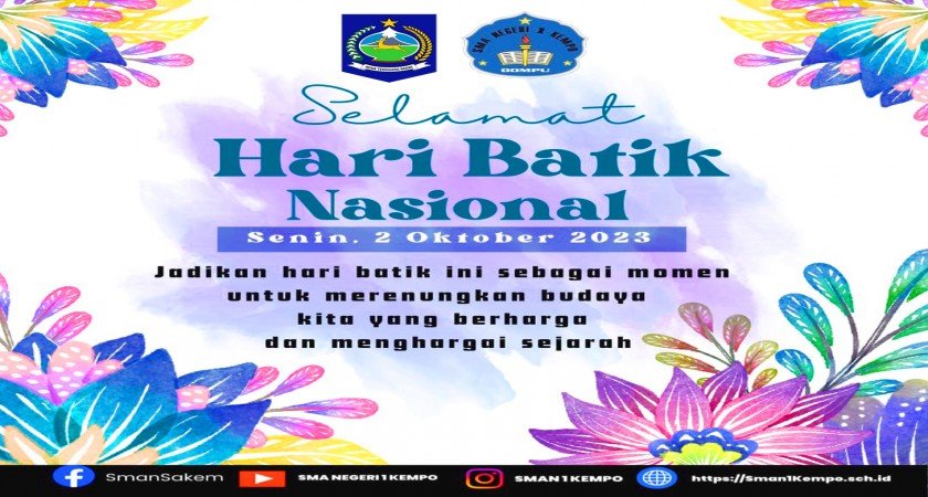 Upacara Hari Senin Memperingati Hari Batik Nasional di SMAN 1 Kempo