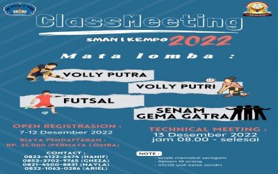 SMAN 1 KEMPO CLASSMEETING