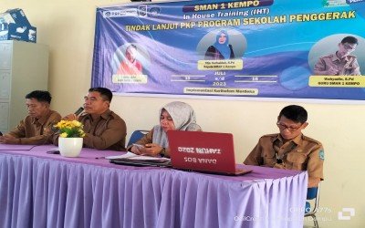 Kegiatan In House Training (IHT) Tindak lanjut PKP Program Sekolah penggerak