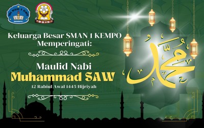 SMA Negeri 1 Kempo Menyambut Maulid Nabi  Muhammad SAW